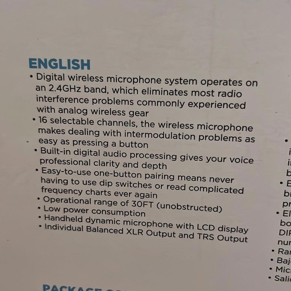 Gemini GDX-100M/200M Digital Wireless Microphone - Picture 3 of 6